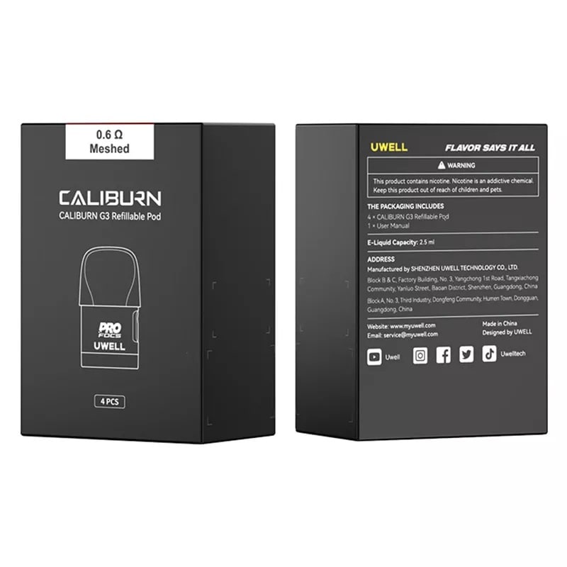 Caliburn G3 Replacement Pods